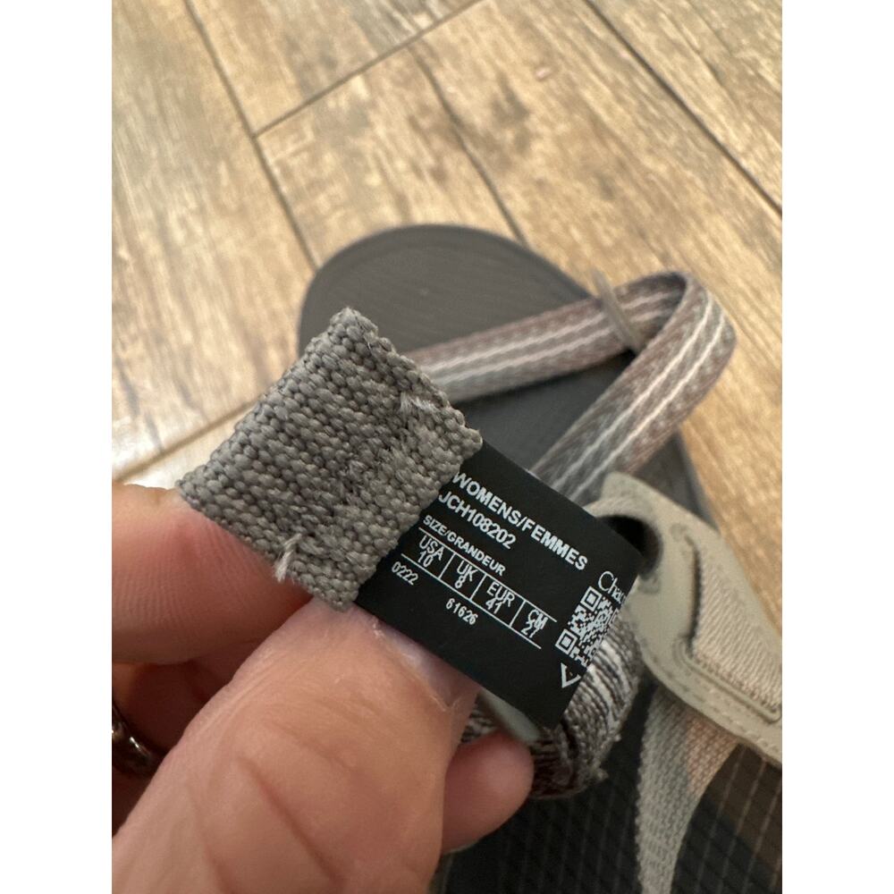 Chaco Lowdown Gray Adjustable Strap Flat Sandal S… - image 5